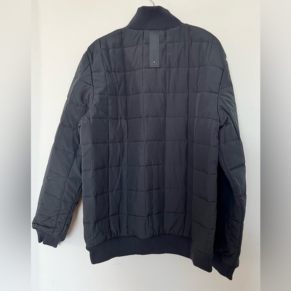 RAINS men’s navy bomber quilted jacket - Picture 3 of 5